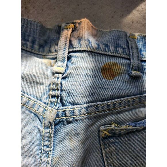 70s Distressed LEE Rider Denim Cutoffs Shorts Jean Vintage - Picture 8 of 9
